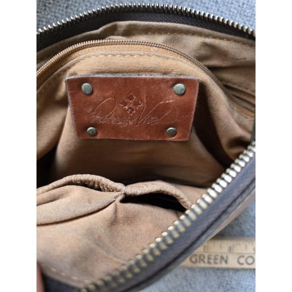 Patricia Nash‎ Cassini Wristlet Brown Leather 8x6 Vtg